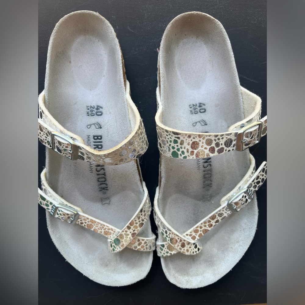 Birkenstock Mayari Spotted Metallic sandal